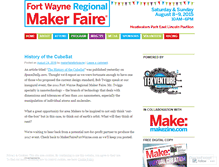 Tablet Screenshot of makerfairefortwayne.com